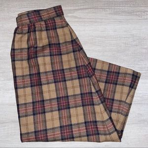 Vintage Lady Thomson Brown Tan Plaid Skirt